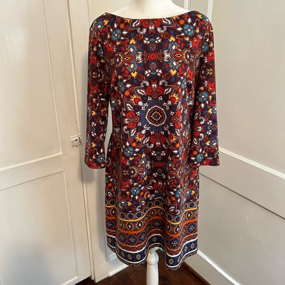 Maggie L Brand Jewel Toned Shift Dress